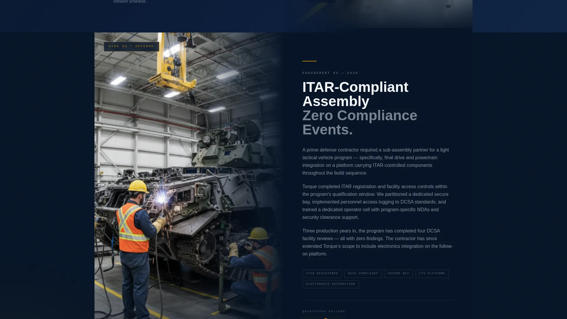 Automotive Assembly Service Landing Page Template
