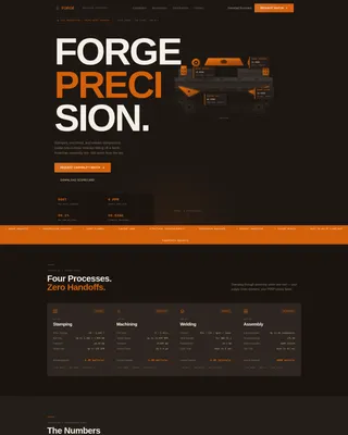 Automotive OEM Supplier Landing Page Template