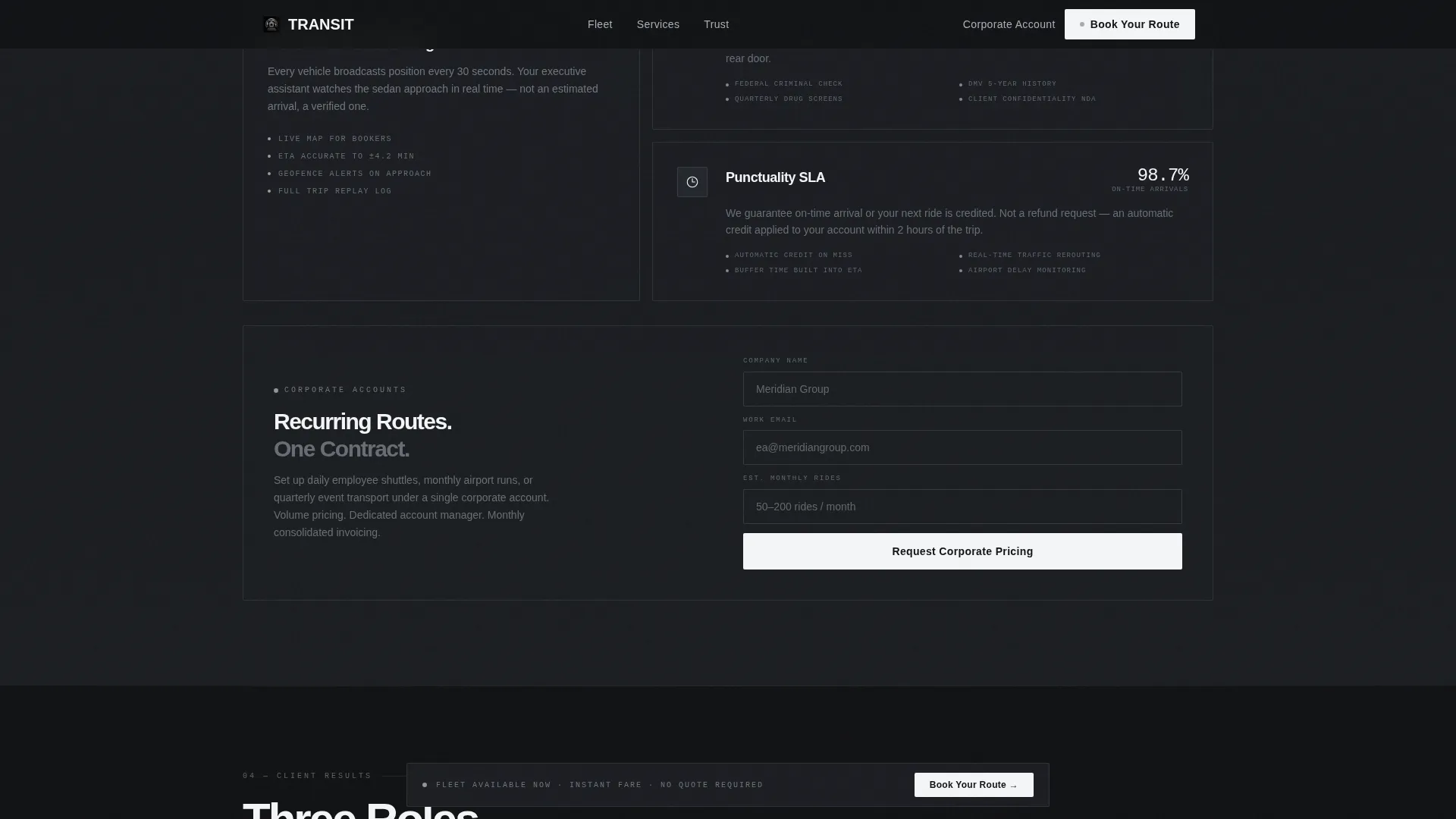 Public Transit & Infrastructure Booking Website Template