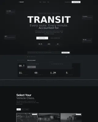 Public Transit & Infrastructure Booking Website Template