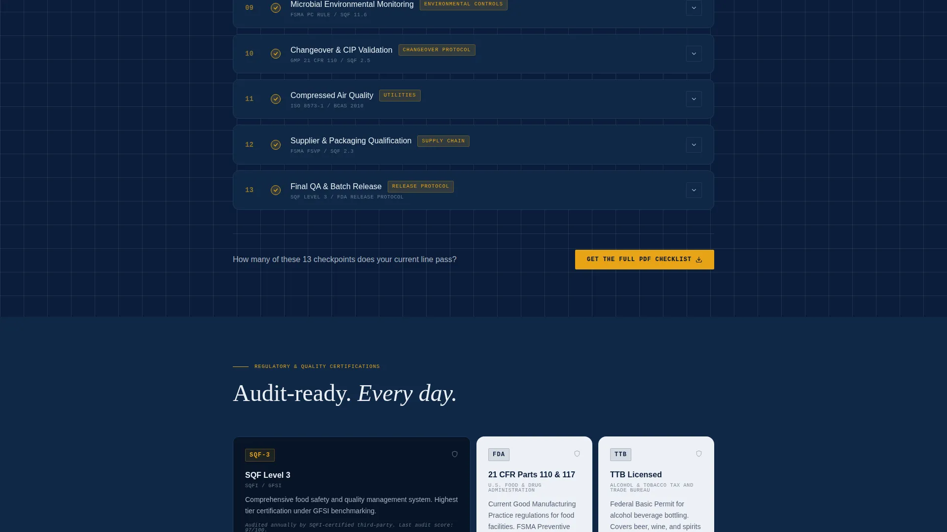 Beverage Bottling Landing Page Template