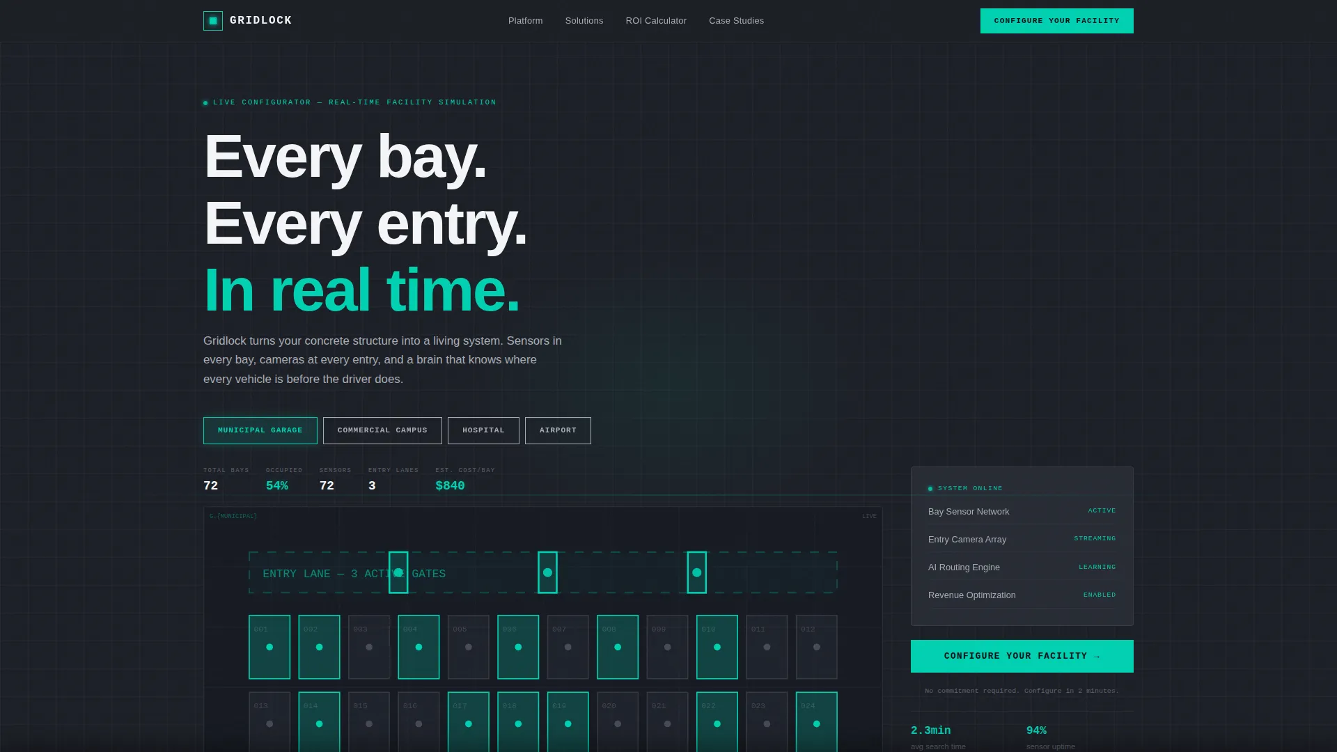 Smart Parking Landing Page Template