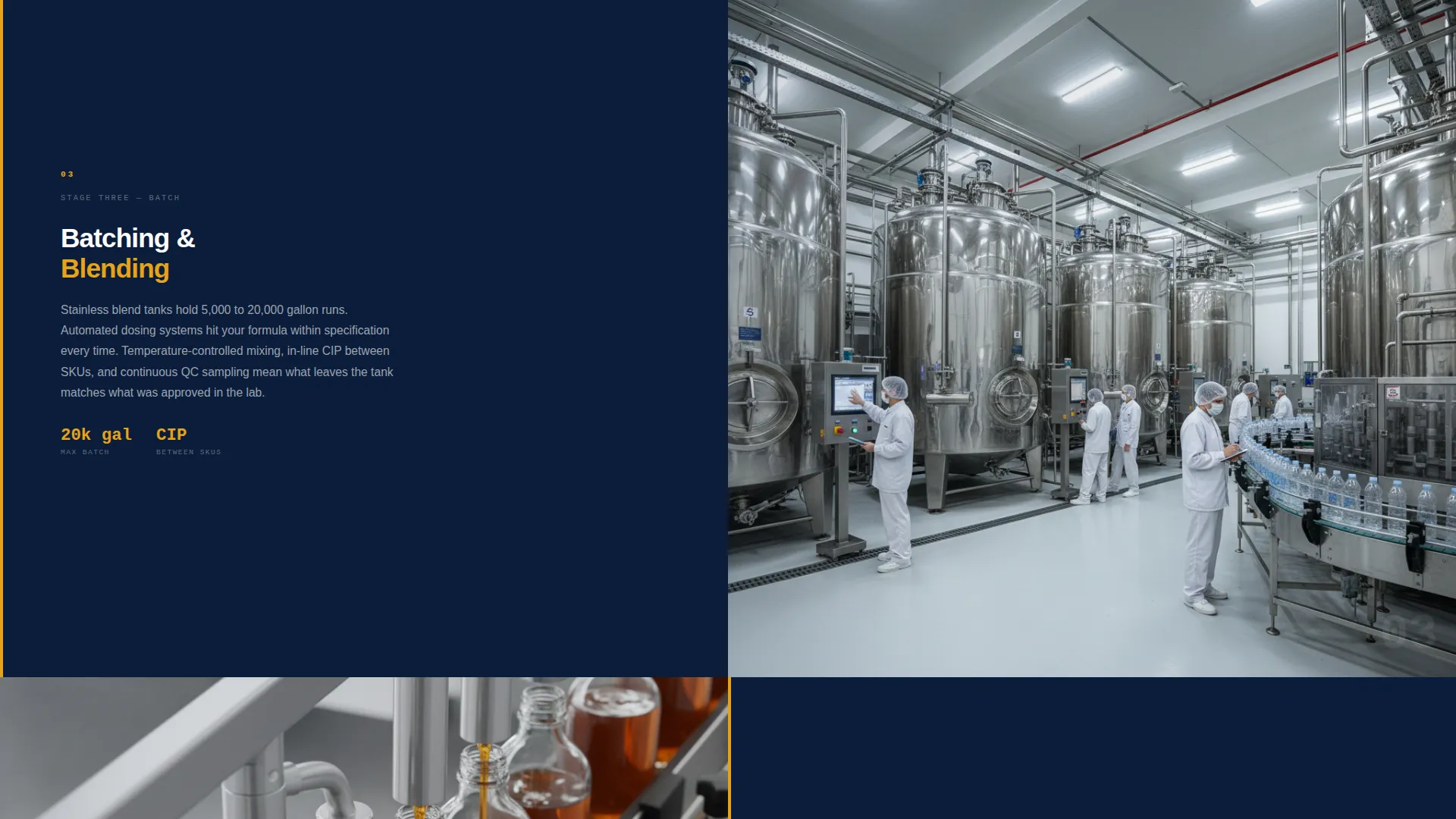 Beverage Manufacturing Landing Page Template