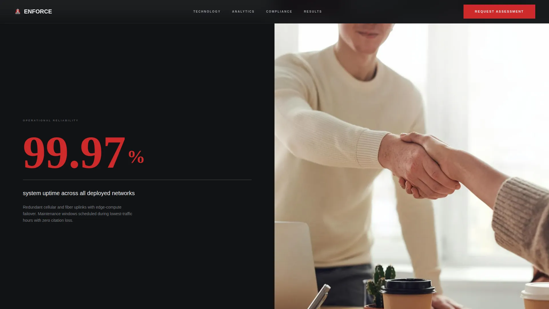 Speed Camera & Traffic Enforcement Landing Page Template