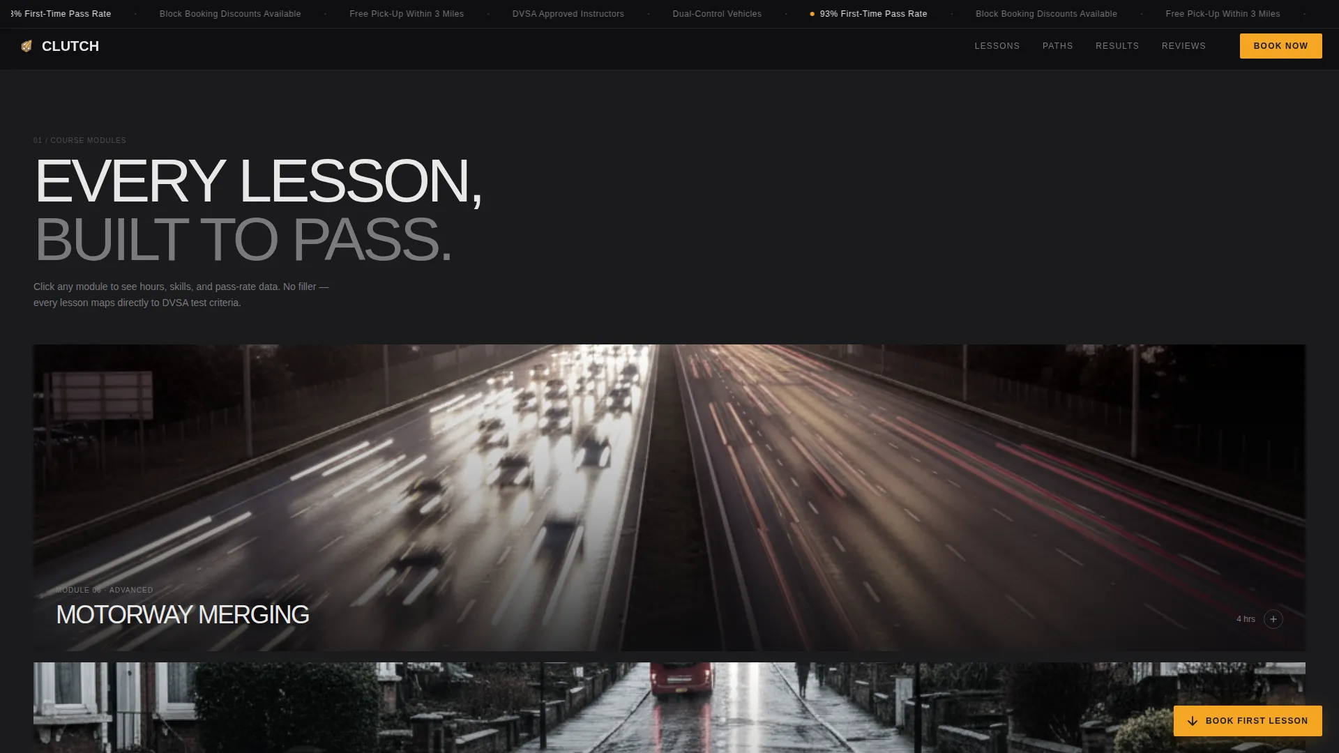 Industrial Driving School Landing Page Template