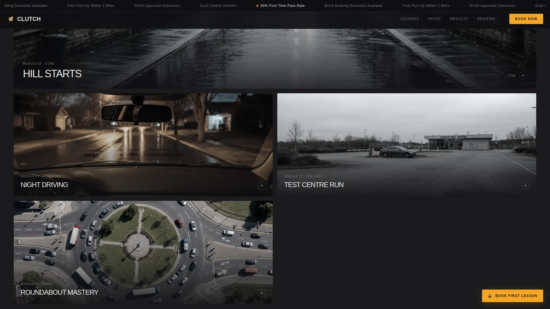 Industrial Driving School Landing Page Template