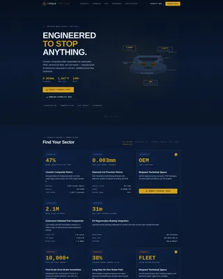 Component & Equipment Manufacturing Specialist Professional Website Template