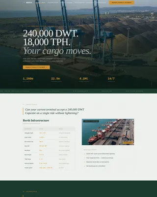 Port & Harbor Professional Website Template