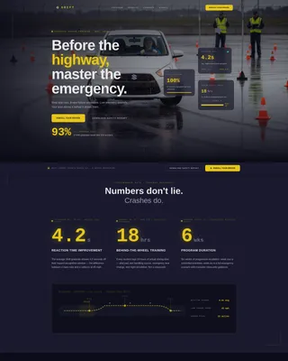 Teen Driver Program Landing Page Template