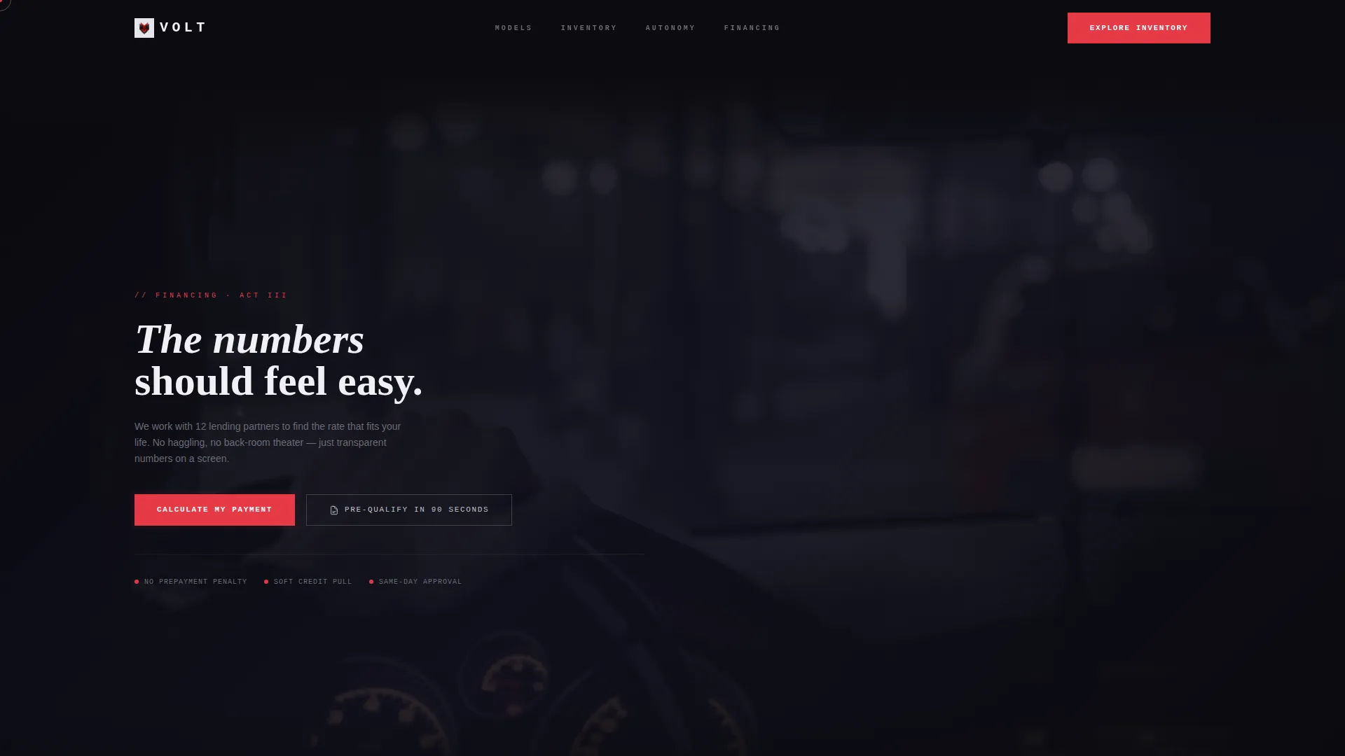 Car Dealership Specialist Professional Website Template