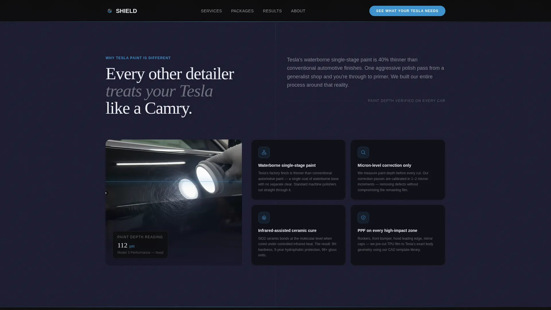 Car Dealership Specialist Pricing Website Template