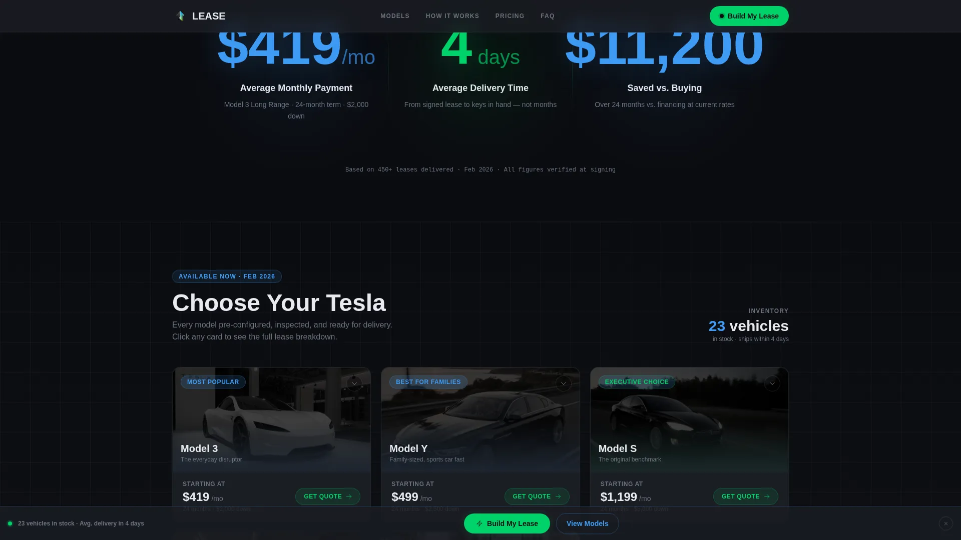 Car Dealership Portfolio Website Template