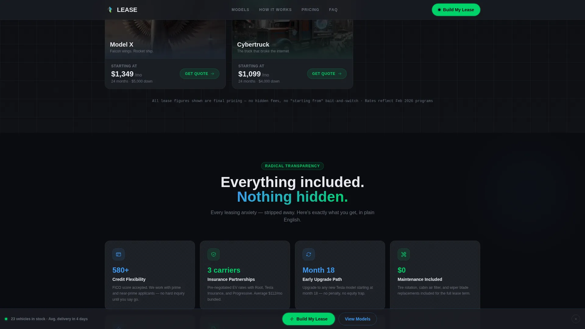 Car Dealership Portfolio Website Template