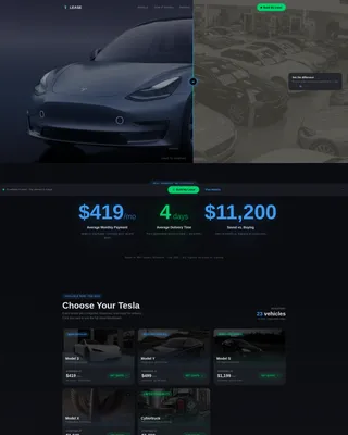 Car Dealership Portfolio Website Template