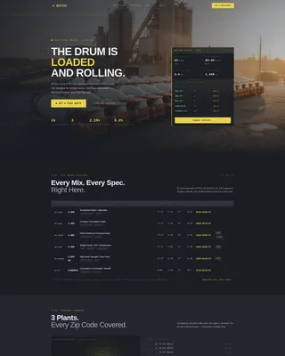 High-Performance Concrete Supplier Landing Page