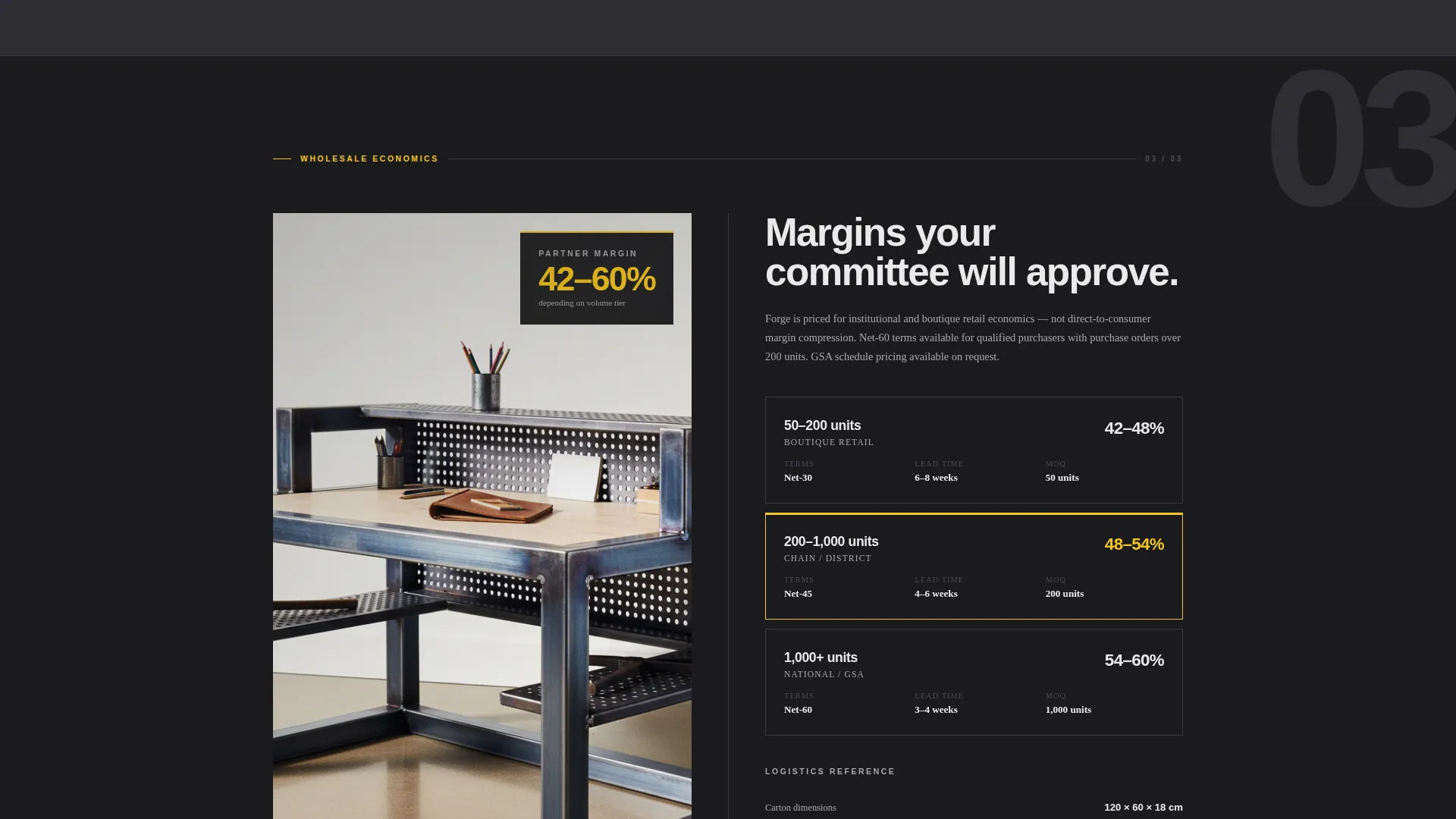 Heavy-Duty Kids Furniture B2B Landing Page Template