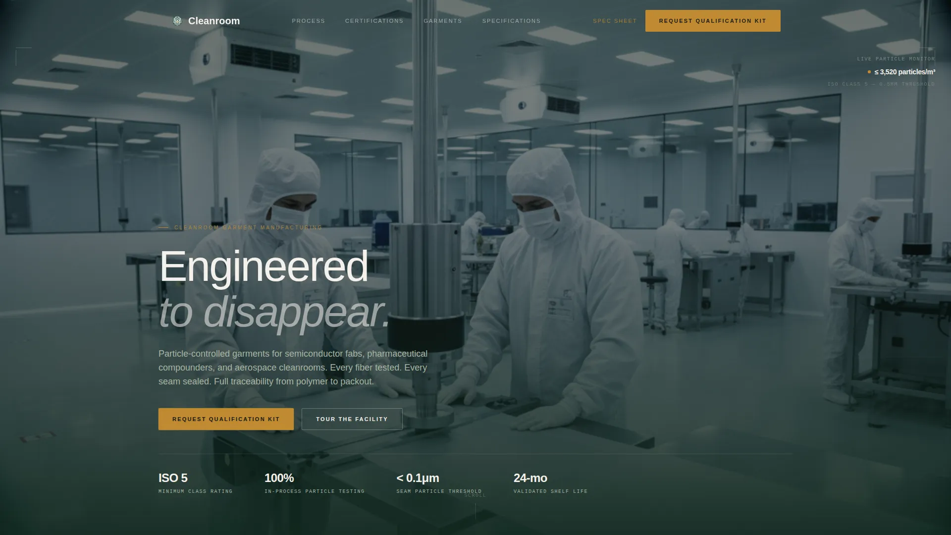 Garment Maker Landing Page Template | B2B