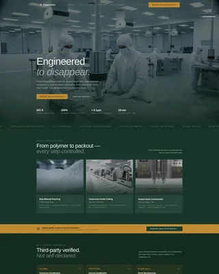 Garment Maker Landing Page Template | B2B