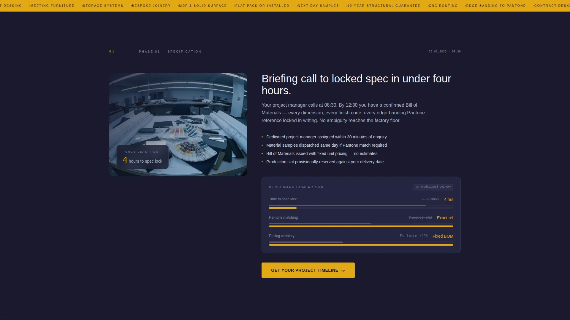 Commercial Furniture Factory Landing Page Template