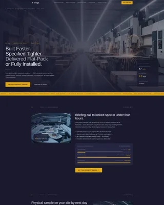 Commercial Furniture Factory Landing Page Template