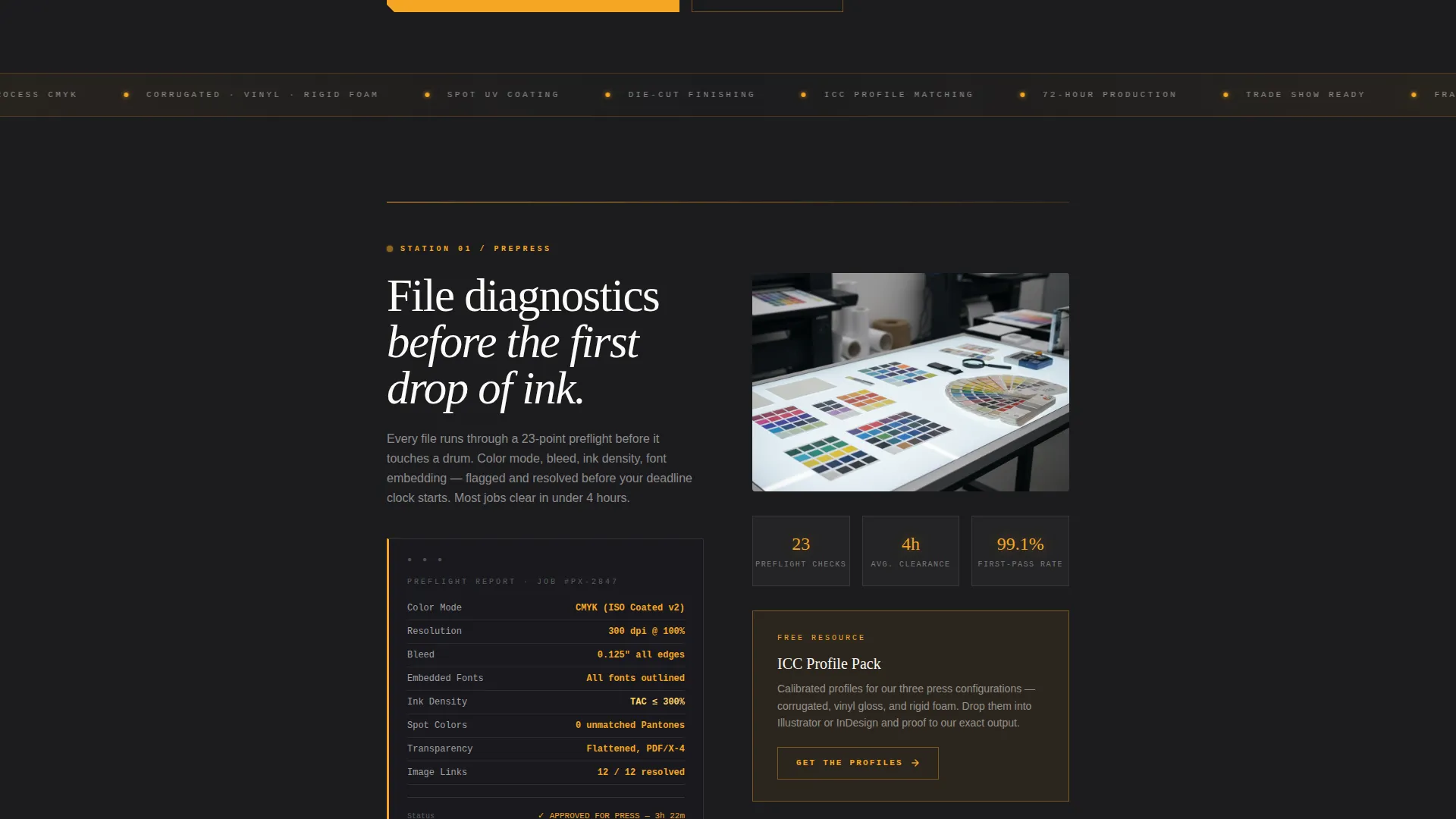 Commercial Printing Landing Page Template
