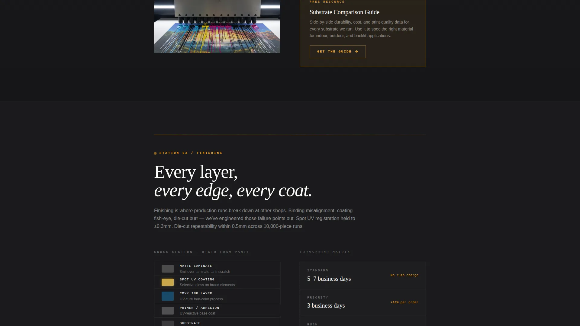 Commercial Printing Landing Page Template