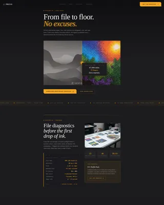 Commercial Printing Landing Page Template