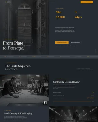 Commercial Shipyard Landing Page Template