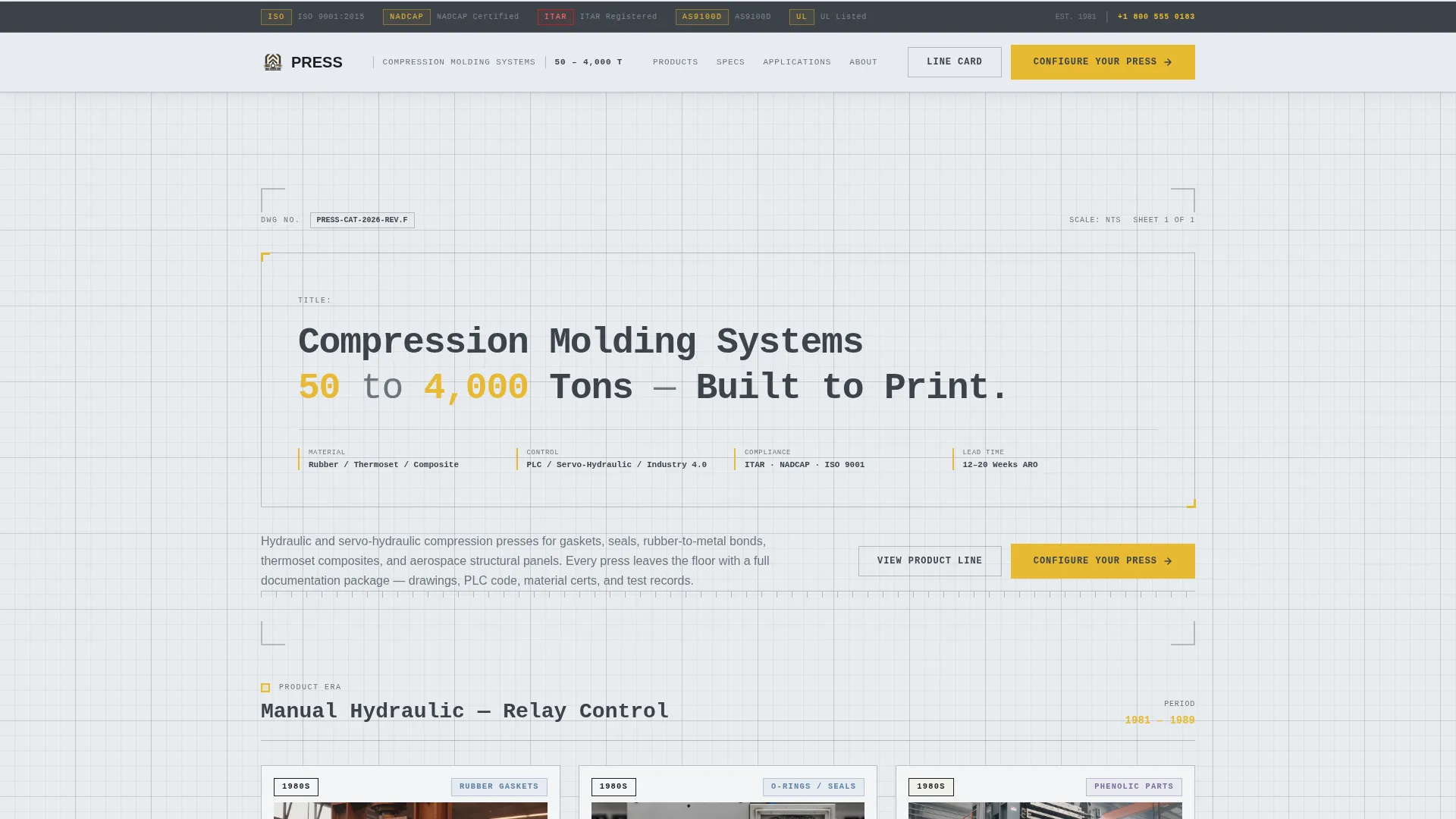 Complete Manufacturing Processes Professional Website Template