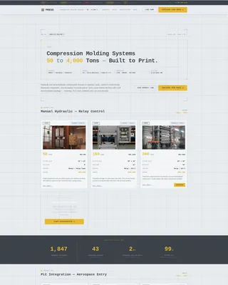 Complete Manufacturing Processes Professional Website Template