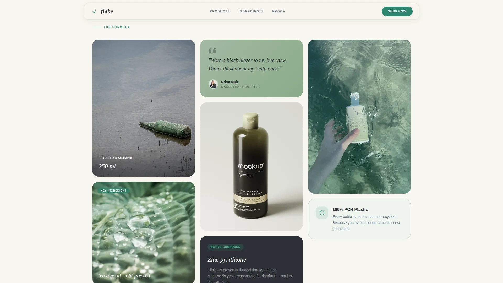 Hair Care Brand & Product Professional Website Template