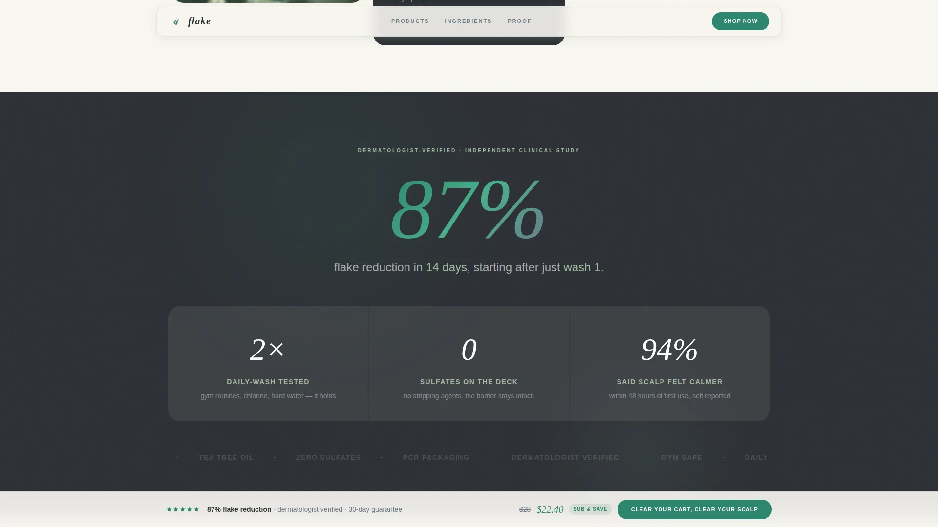 Hair Care Brand & Product Professional Website Template