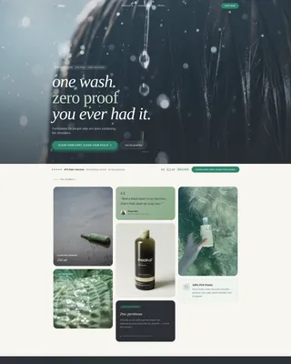 Hair Care Brand & Product Professional Website Template