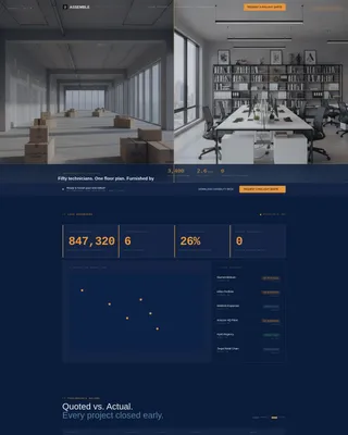 Precision Assembly Service Landing Page Template