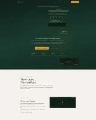 Construction Heat Treatment Landing Page Template