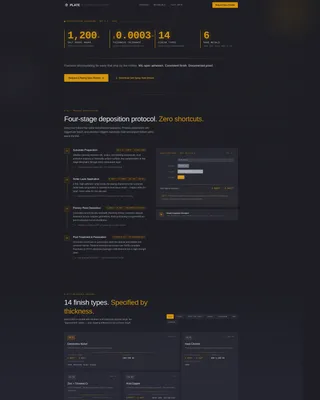Precision Electroplating Landing Page Template