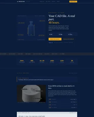 Precision Manufacturing Landing Page Template