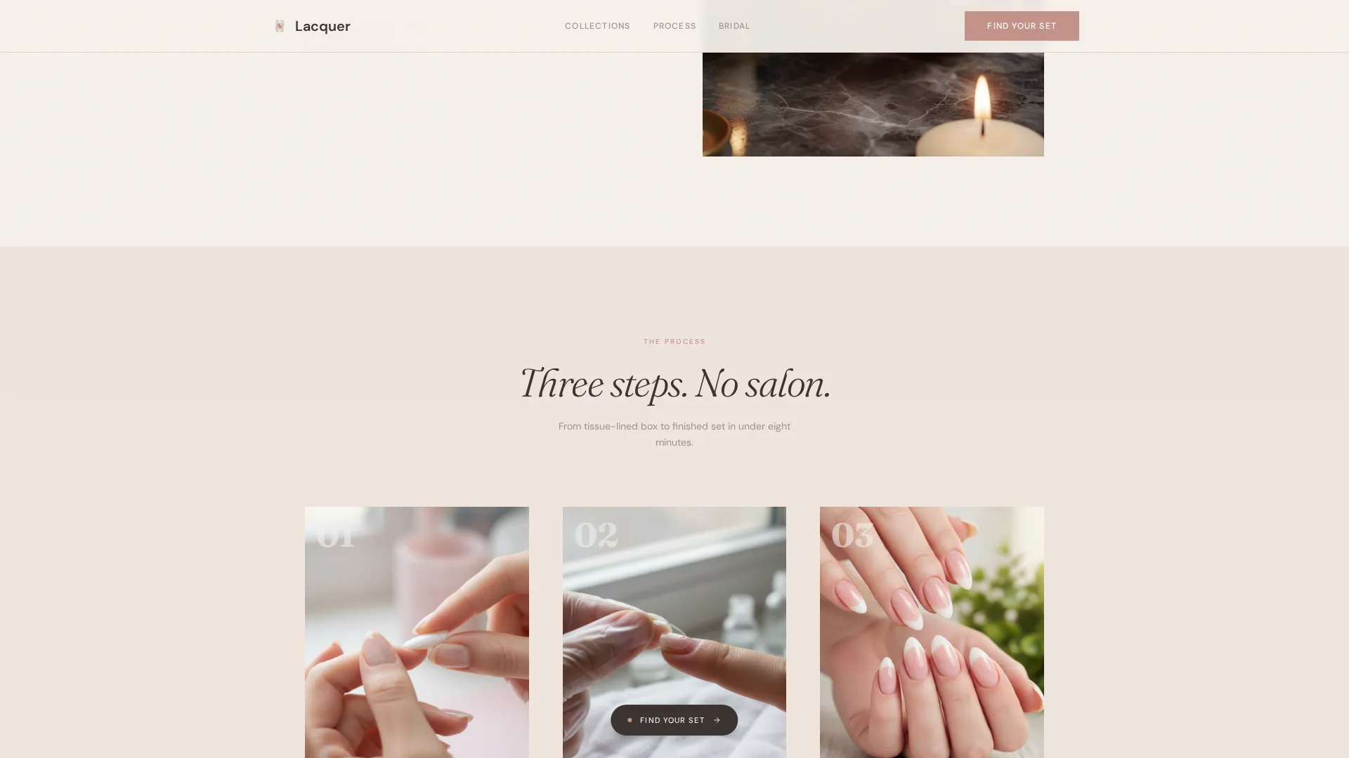Nail & Lash Studio Blog Website Template
