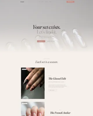 Nail & Lash Studio Blog Website Template