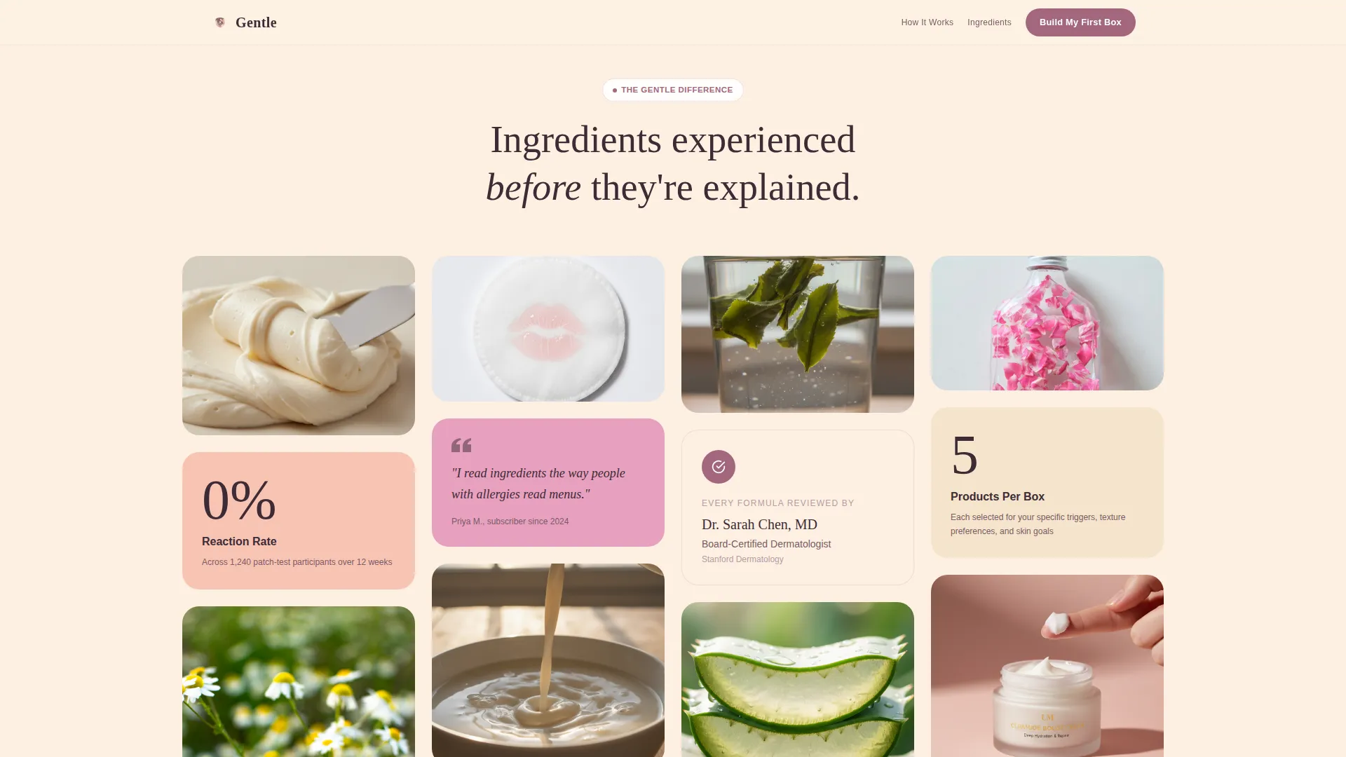 Sensitive Skin Beauty Reviews Website Template