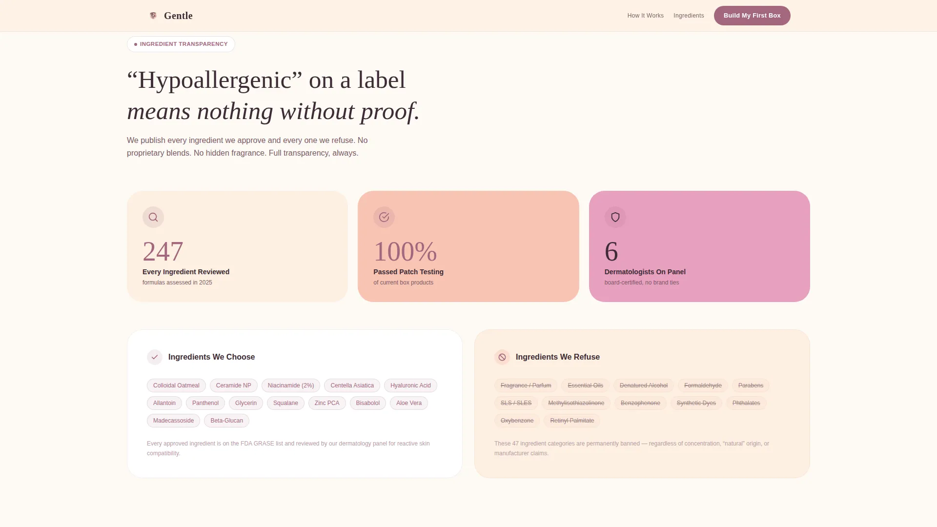 Sensitive Skin Beauty Reviews Website Template