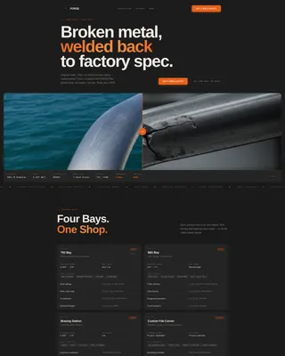 Industrial Welding Service Landing Page Template