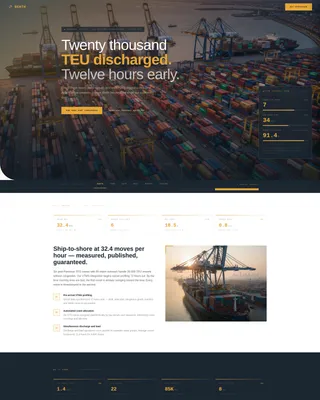 Specialist Port & Harbor Comparison Website Template
