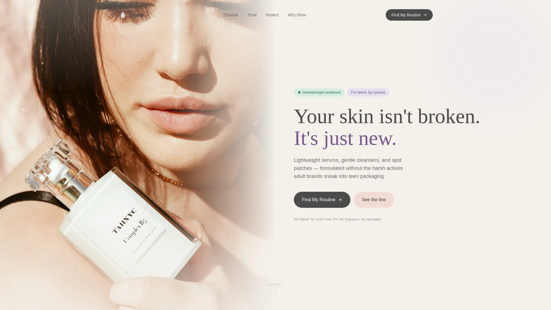 Radiant Teen | Free Website Template | Rocket