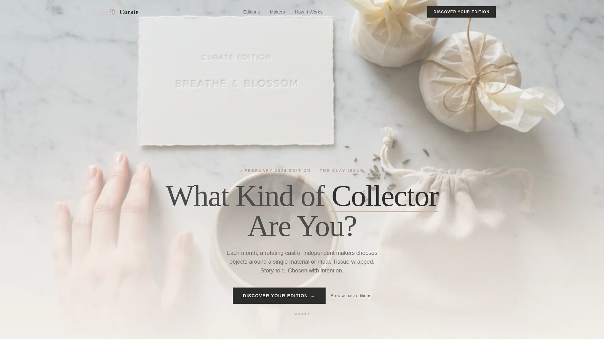 Artisan Subscription Landing Page Template