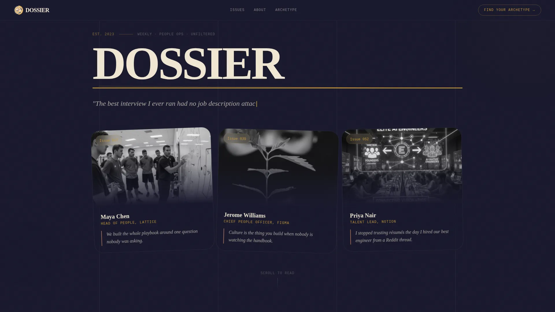 HR Newsletter Landing Page Template