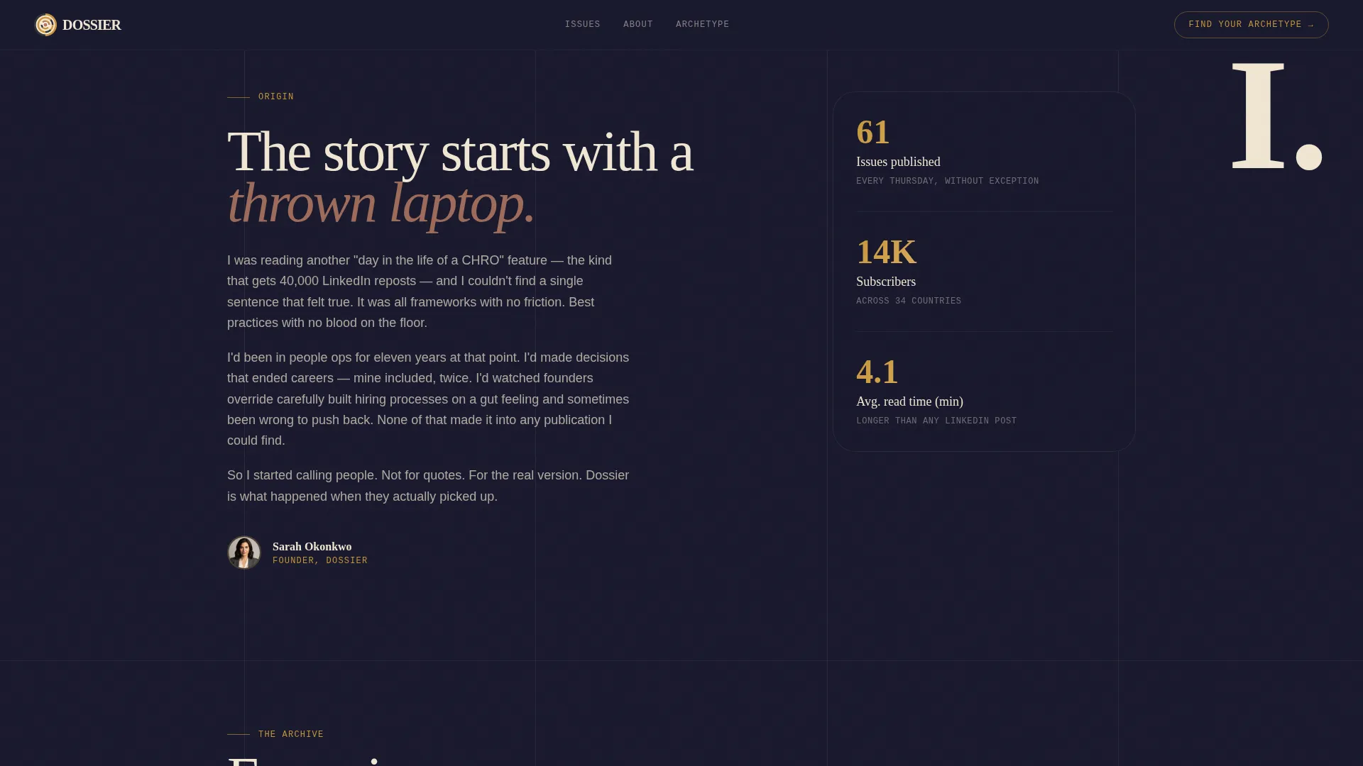 HR Newsletter Landing Page Template