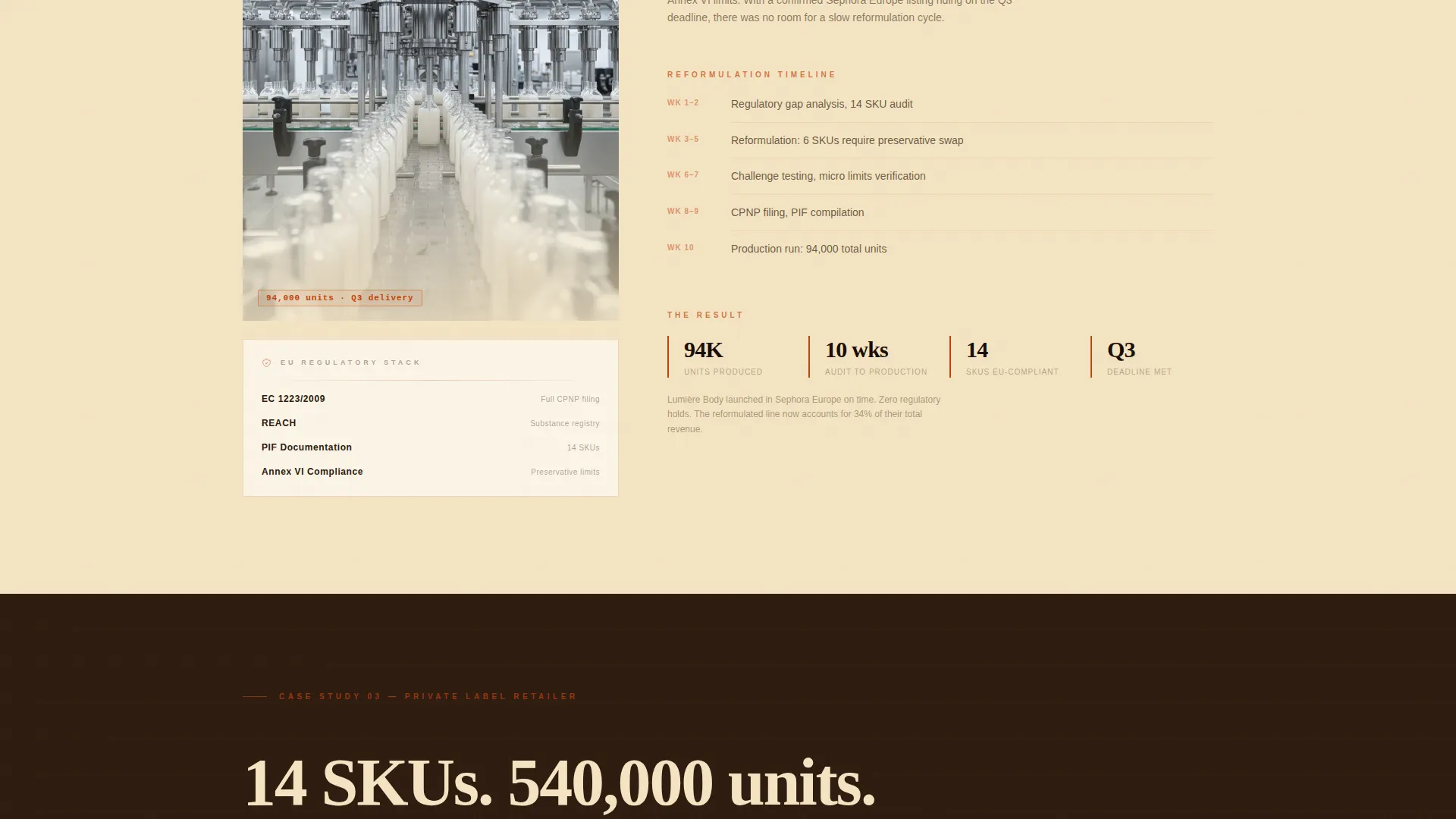 Manufacturing Landing Page Template | Formula