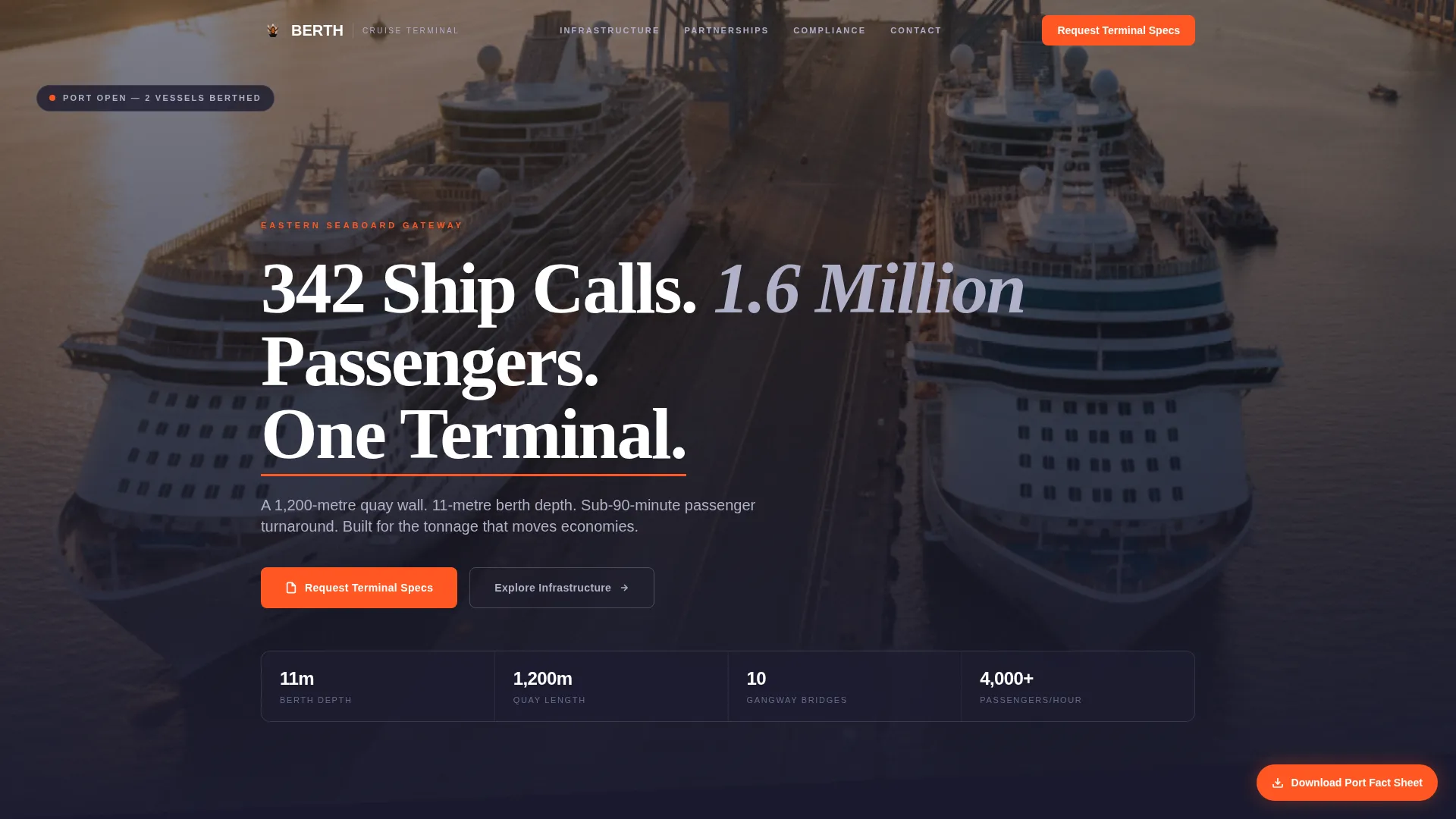 Specialist Port & Harbor Professional Website Template