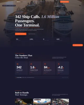 Specialist Port & Harbor Professional Website Template